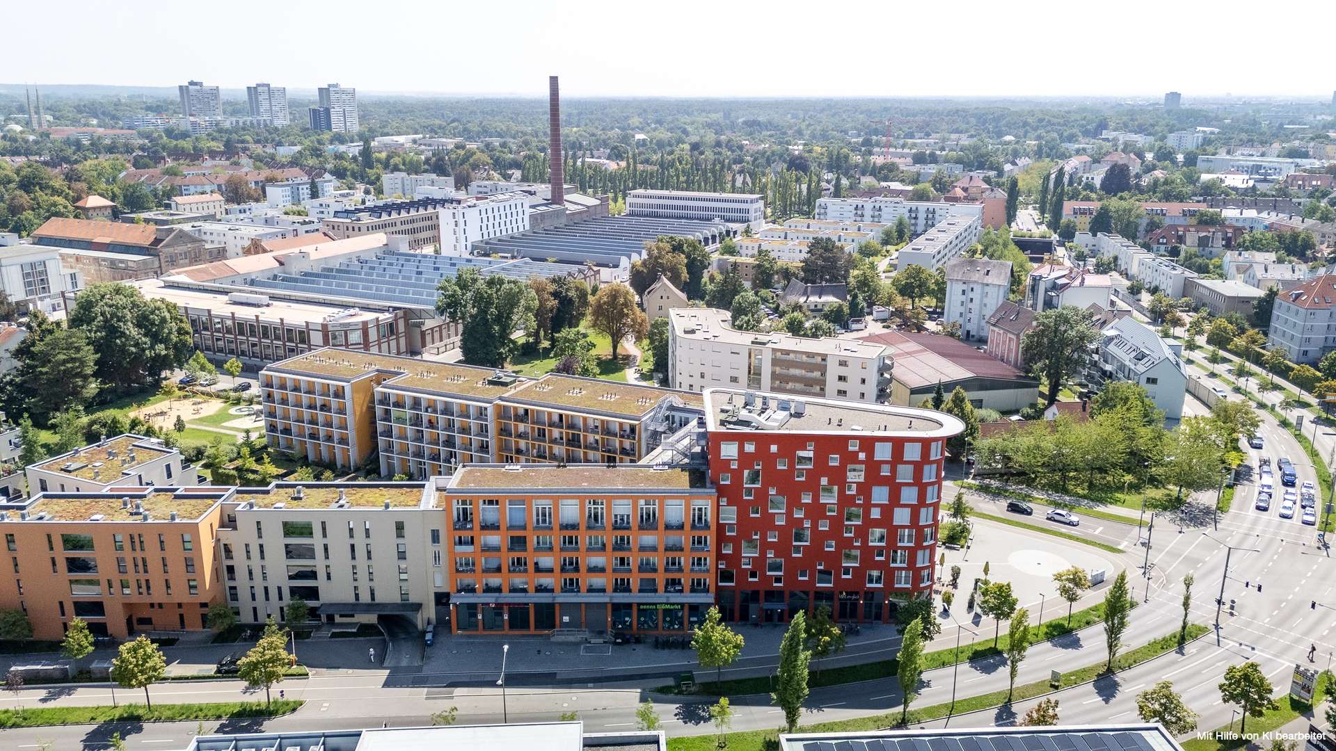 Stadtansicht von oben