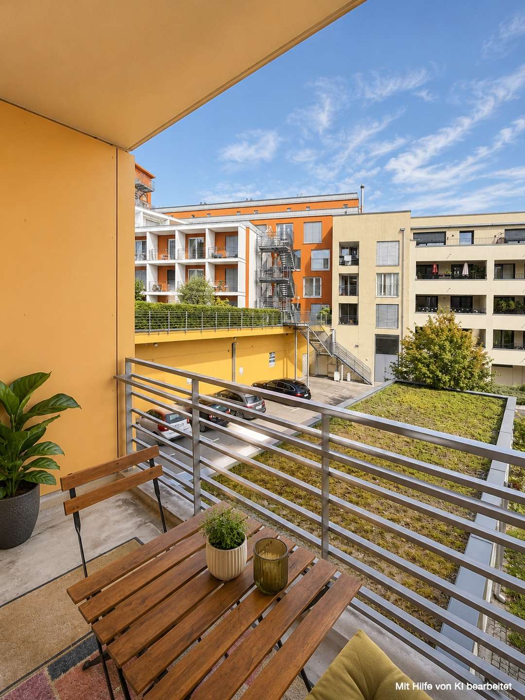 Ausblick Balkon