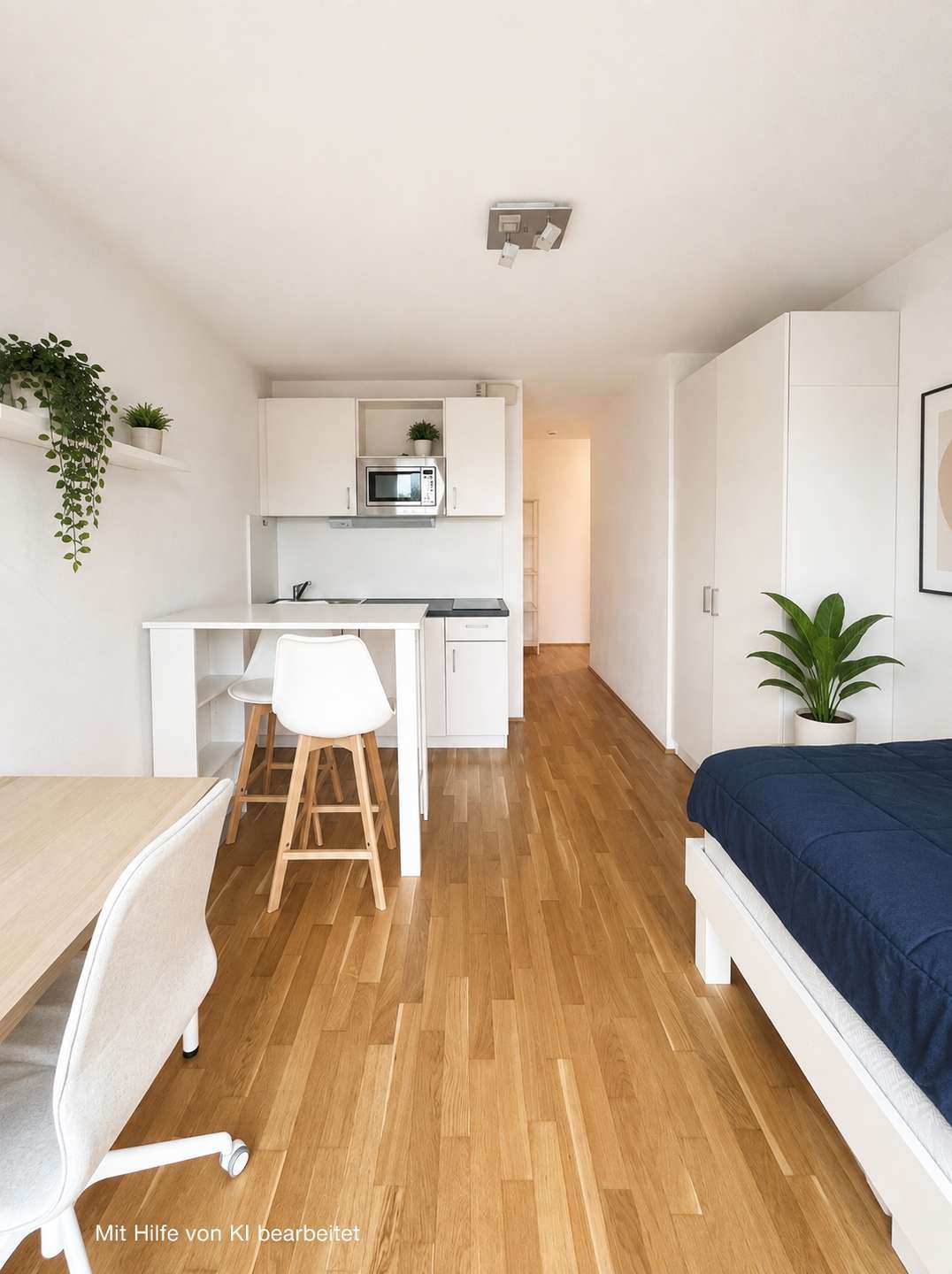 Wohn- und Schlafzimmer